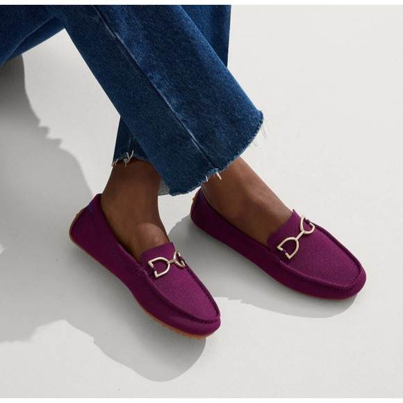 NEW Rothy’s Double Bit The Driver Loafers Size 8.5 Purple Sapphire Comfort Shoes - Picture 16 of 16